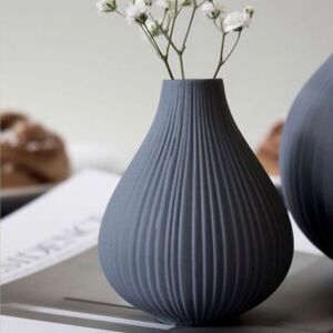 Bed Bath & Beyond | 4 Set “Frost” Chive Small Ceramic Vase